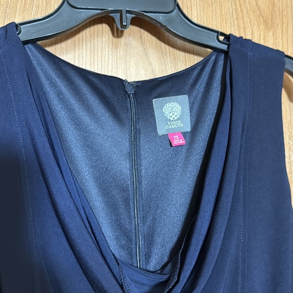 Vince Camuto Deep Blue Sleeveless Jumpsuit size 2X - Picture 6 of 8